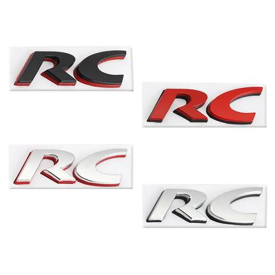 Insignia de Coche Adhesivo Estilo RC Emblema Calcomanía de Maletero Trasero para RC SPORT GT 106 205 206 207 208 301 306 307 308S 406 407 408 508 806