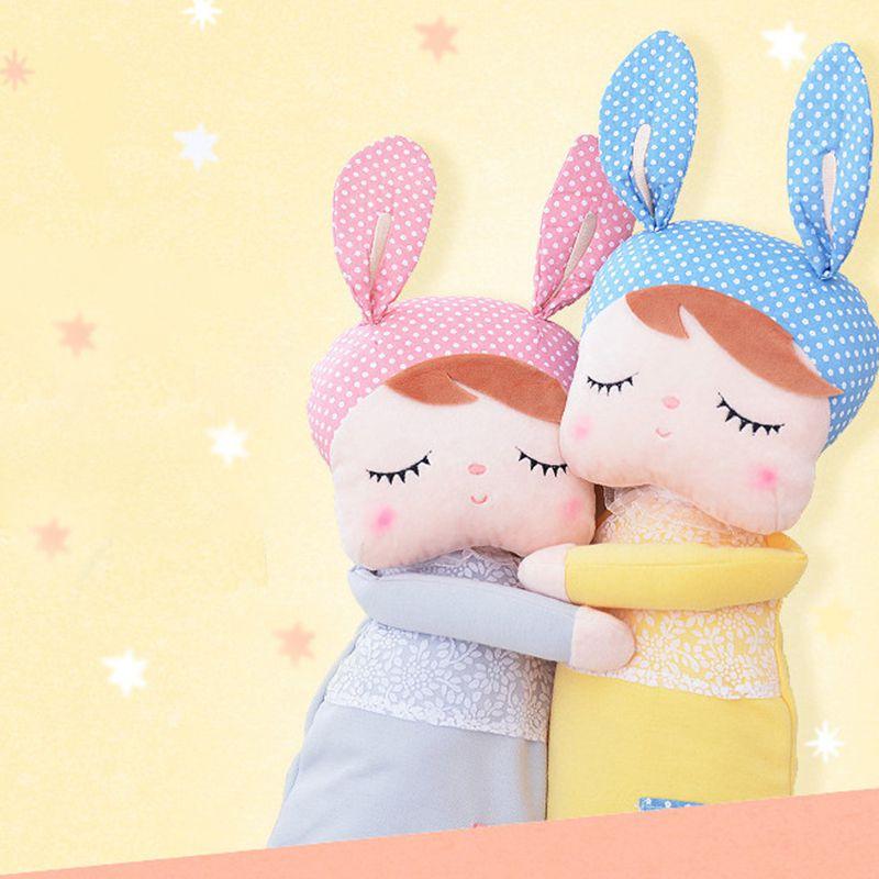 Adorable Metoo Angela Plush Doll With Cartoon Rabbit Ears For Girls' Home Decor