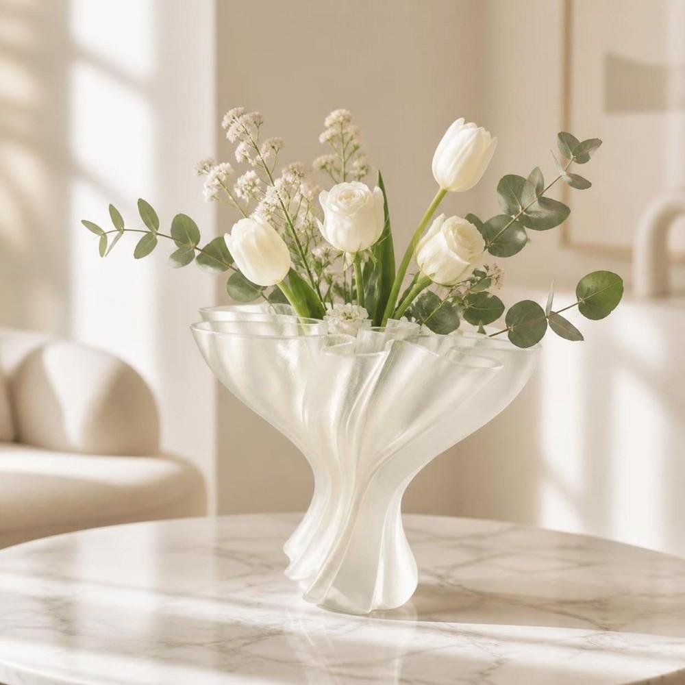 Creative Desktop Ornament 3D Printed Flower Display Container Home Decor Flower Bouquet Vase Home