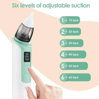 Nuevo Limpiador Nasal para Bebé Recargable Silicona Succión Ajustable Eléctrico Aspirador Nasal Infantil Salud Seguridad Conveniente Bajo Ruido