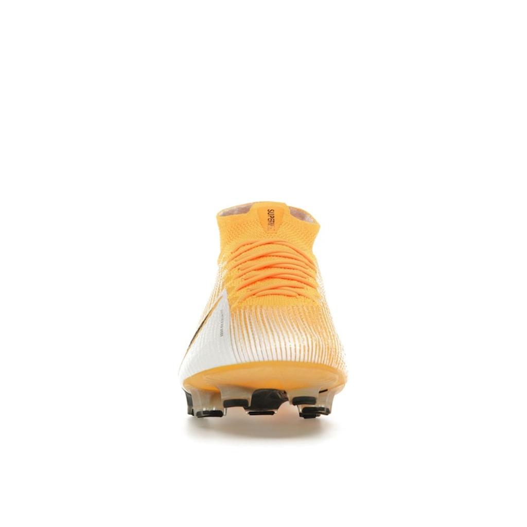 Nike Baskets unisexes Mercurial Superfly 7 Elite FG Laser Orange Blanc Noir AQ4174-801