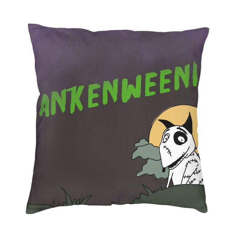 Tim Burton Horror Movie Sparkly Cushion Covers x Velvet Frankenweenie Throw Pillow Case for Sofa Car Square Pillowcase