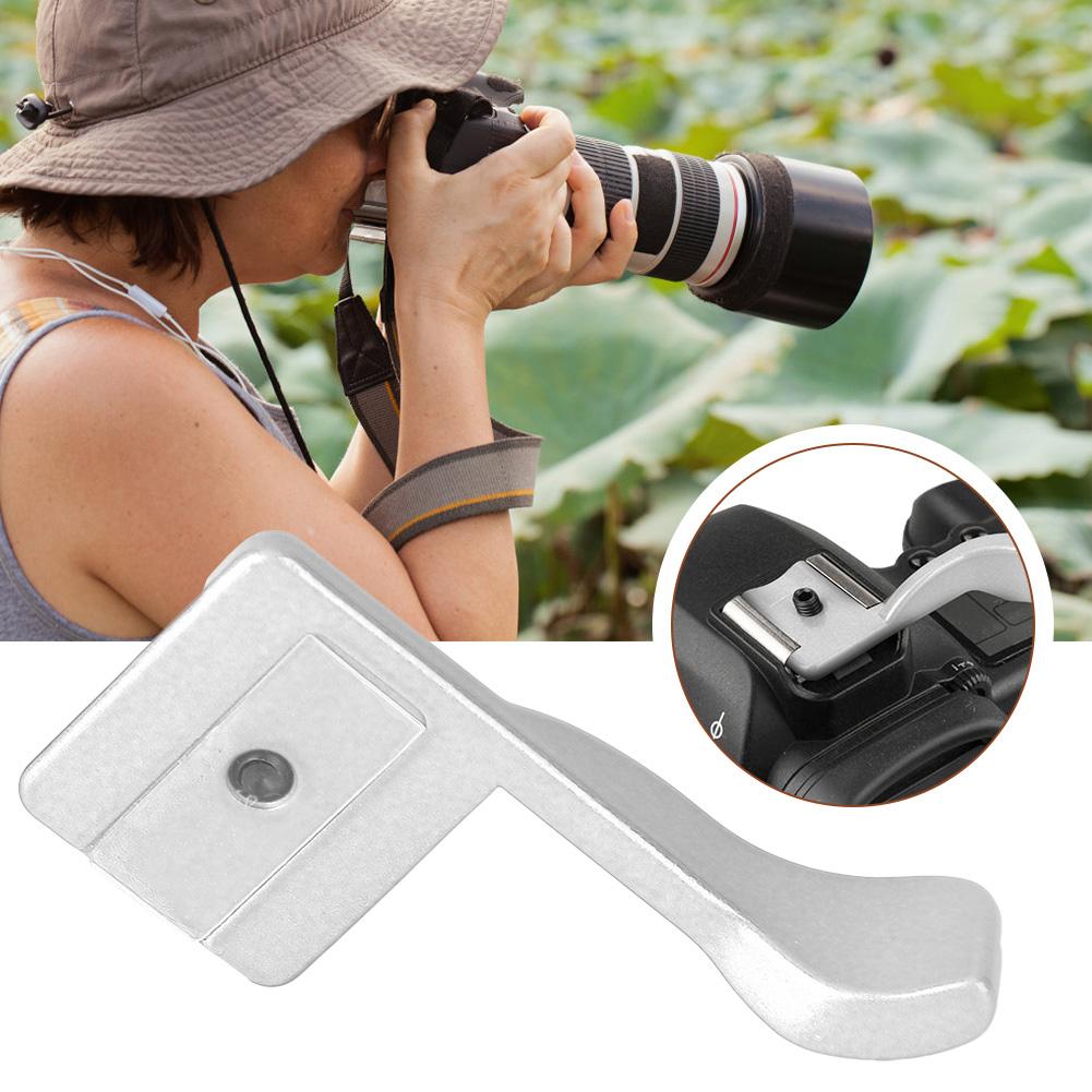 Aluminum Alloy Finger Thumb Grip Hot Shoe Mount Holder Bracket for Fuji  0  0S X E1(black)