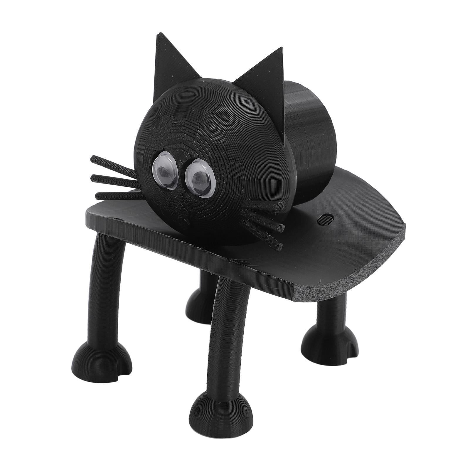 

3Pcs Black Cat Toilet Paper Holder Set Funny Animal Toilet Paper Storage Stand for Bathrooms Kitchen Toilet Tissue