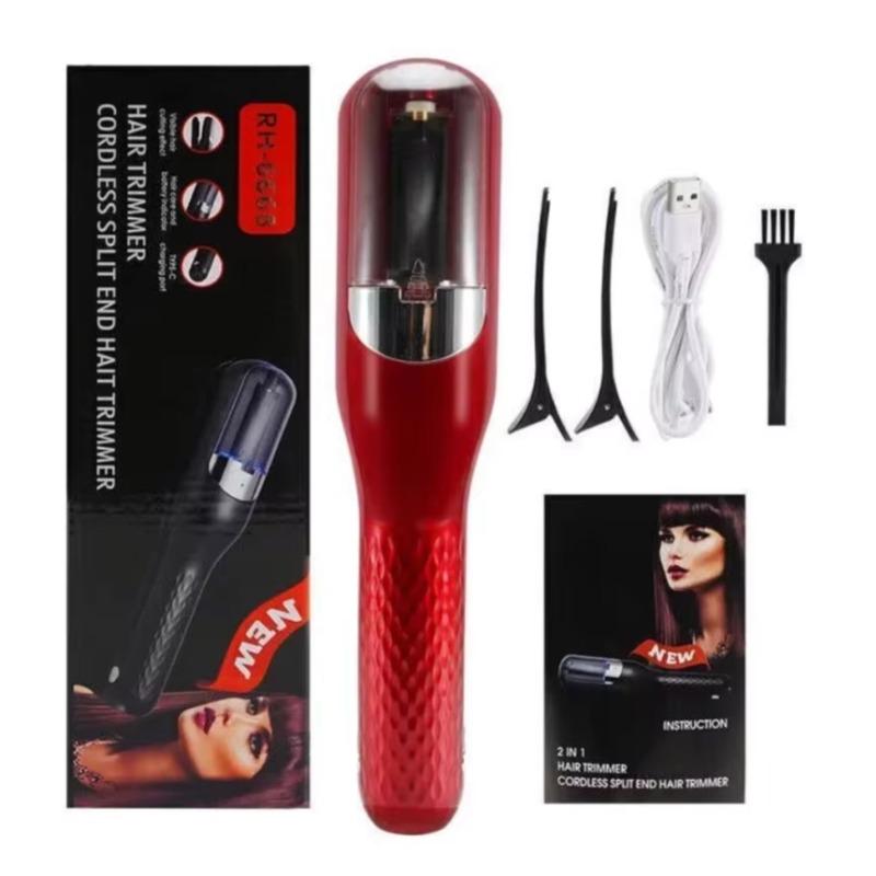 1 Pc Split Ends Remover Hair Trimmer for Dry Damaged and Brittle Professional Automatic Trim Split Cordless Cutting Wireless Charging