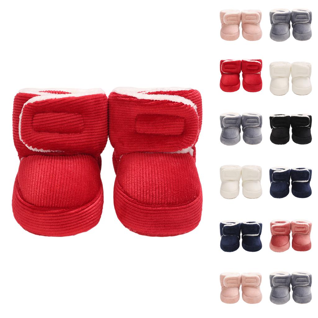 Baby Fleece Booties - Soft Sole Warm Shoes