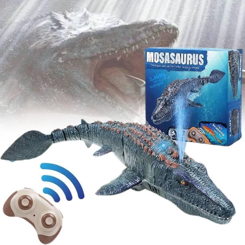 Exciting 24g Remote Control Floating Water Dinosaur Toy With Spray Feature For Kids