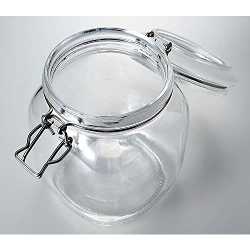 Pearl Metal Plum Wine Bottle, Fruit Wine Bottle, 1L (1,000ml), Glass, Square, Storage Bottle, Italiana L-1011