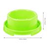 Plastic Circle Ant Proof Pet Food Bowl Durable Thick Plastic Puppy Cat Feeding Dish Green Suitable for Small Dogs Cats