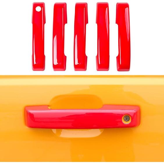 Door Handle Scratch Protector Rear Tailgate Door Handle Cover Trim Compatible with 2021 2022 2023 2024 2025 Ford Bronco Exterior Accessories