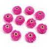 10pcs/bag Imitation Rabbit Fur Coverd Straight Hole Beads DIY Pompom Pendant for Jewelry Making DIY Necklace Pendant Earrings