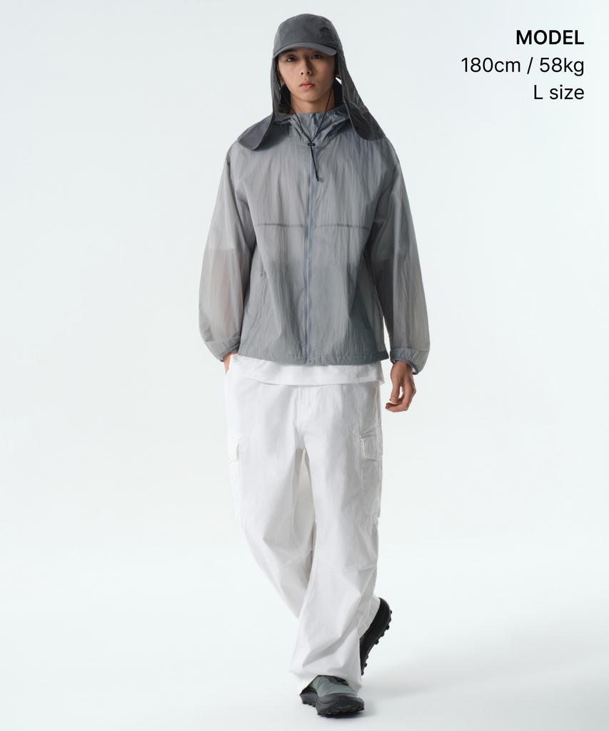 Musinsa Standard [Uv Protection] City Leisure Lightweight Packable Windbreaker Jacket [Light Grey]