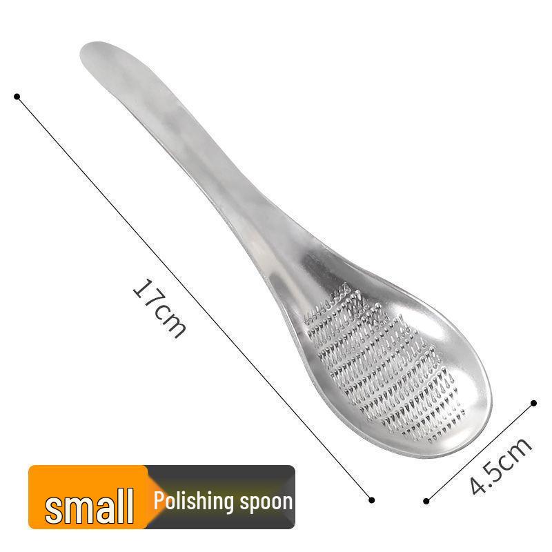 304 Stainless Steel Multi-Purpose Kitchen Tool: Rice Spoon, Ginger Grater, Garlic Paste Maker, Rice Colander