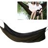 Camping Single Hammock Portable Outdoor AntiMosquito Hammock Camping Hiking Backpacking Survival(Dark Green )