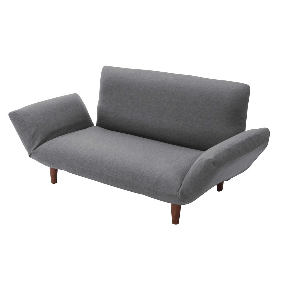 Cellutane Sofa Cover, Wa-Raku No Goku, 2-Seater, Denim-Style Ash Gray, D01f-606GRY