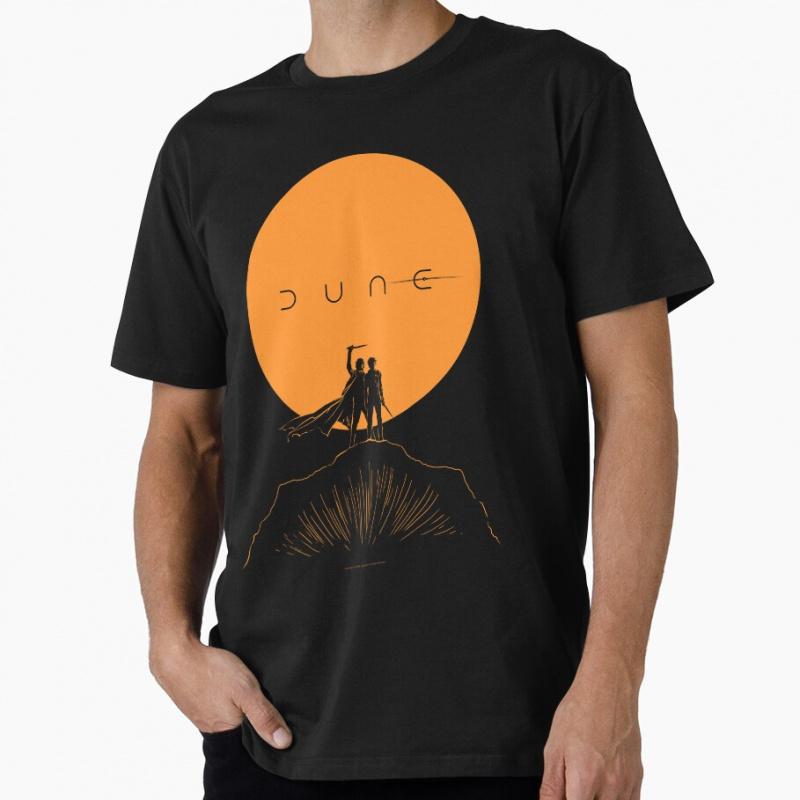 Paul and Chani Arrakis Sandworm Vintage Sci fi Gift T shirt for man Large size Tops Retro Dune Graphic Print Clothes S