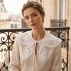 Detachable Embroidered Lace Fake Collar Polyester Decorative Fake Collar New Floral Collar  Dresses