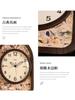 Creative silent light luxury wall clock living room home non-punching clock retro high sense 2025 new wall clock