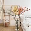 45-tums Konstgjorda Forsythia-blomgrenar Falska Vår Forsythia-stammar Fusk Vinterjasmin Grenar för Vas Blomsterarrangemang Fest Heminredning