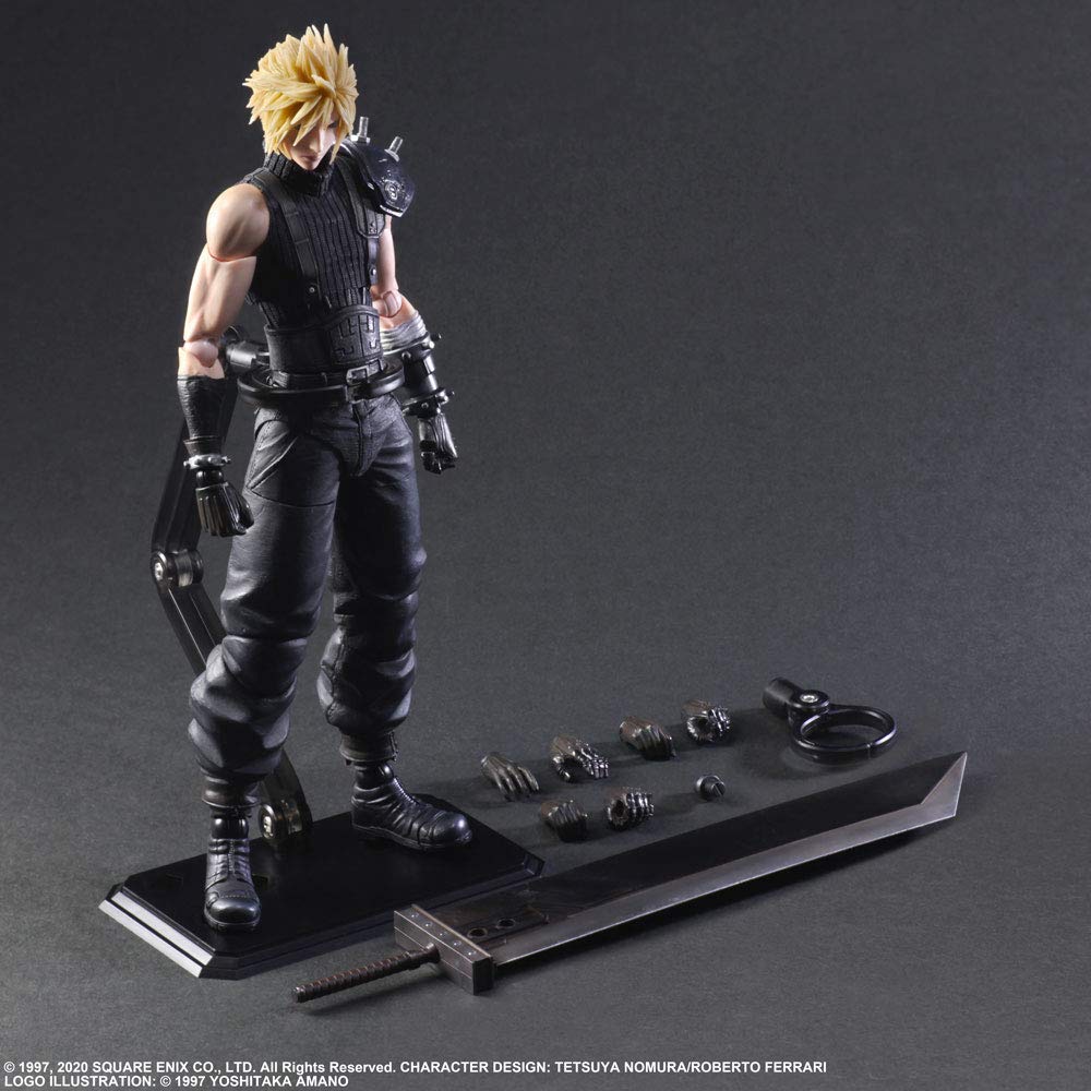 Final Fantasy VII Remake PLAY ARTS Kai Cloud Strife Version 2 PVC Painted Movable Figure