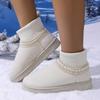 Foreign trade velvet short boots women's autumn and winter 2025 new thick-soled Northeast snow boots keep warm and pedal casual cotton shoes women