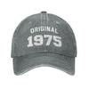 2026 Personalized Cotton Original Born In 1975 Funny Birthday Gift Baseball Cap Outdoor Men Women's Adjustable Dad Hat Fashion