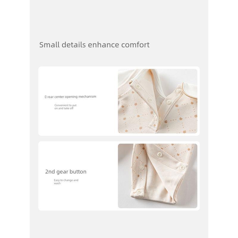 David Bella Newborn Crawling Suit 2026 New Model for Boys, Antibacterial and Mite-Removing One-Piece Cotton Romper, Baby Spring Outfit