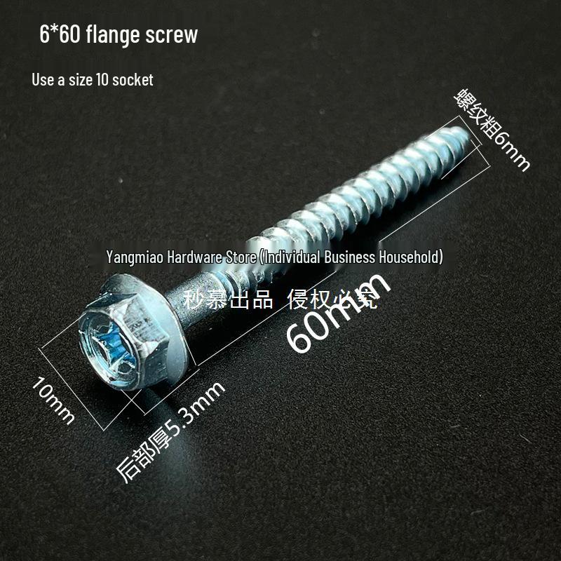 M456810 Phillips Self-Tapping Hex Flange Washbasin Screws