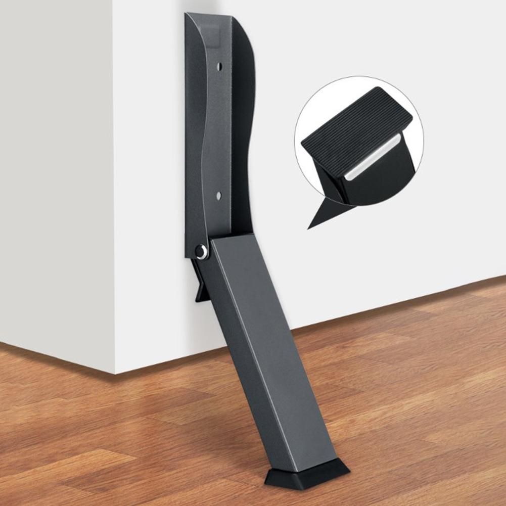 Foldable Door Stopper Door Stop Anti-collision Door Stops Holder Windproof Door Block Hardware Folding Foot Door Positioner