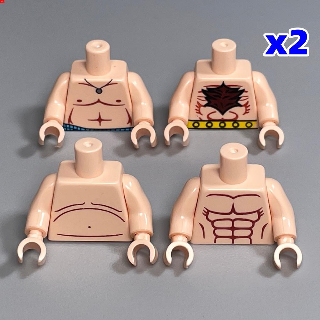 MOC Bricks Suit Series Chef Bridegroom Torso Cloth 4cm Figure Body Part Educational Building Blocks Assembled Toys Plastic Doll