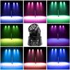 Upgraded 120W 7 LEDs Moving Head Llights RGBW DMX512 Remote Control Stage Lighting DJ Equipment Disco Party Lights Bar