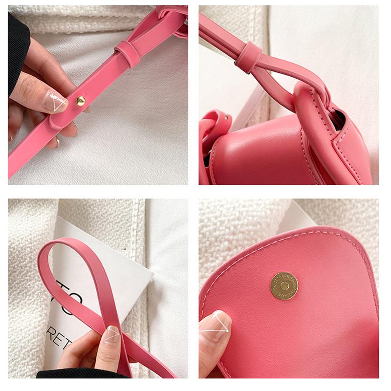 Foreign Spice Girl Mini Small Bag Women's 2025 New Fashion Advanced Sense Saddle Bag Crossbody Red Packet Earphone Bag