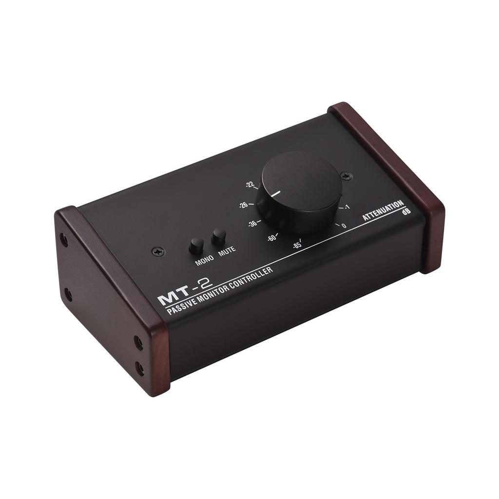 Passive Monitor Controller with XLR 3.5mm Inputs Outputs Supports Attenuation Control Mute Function