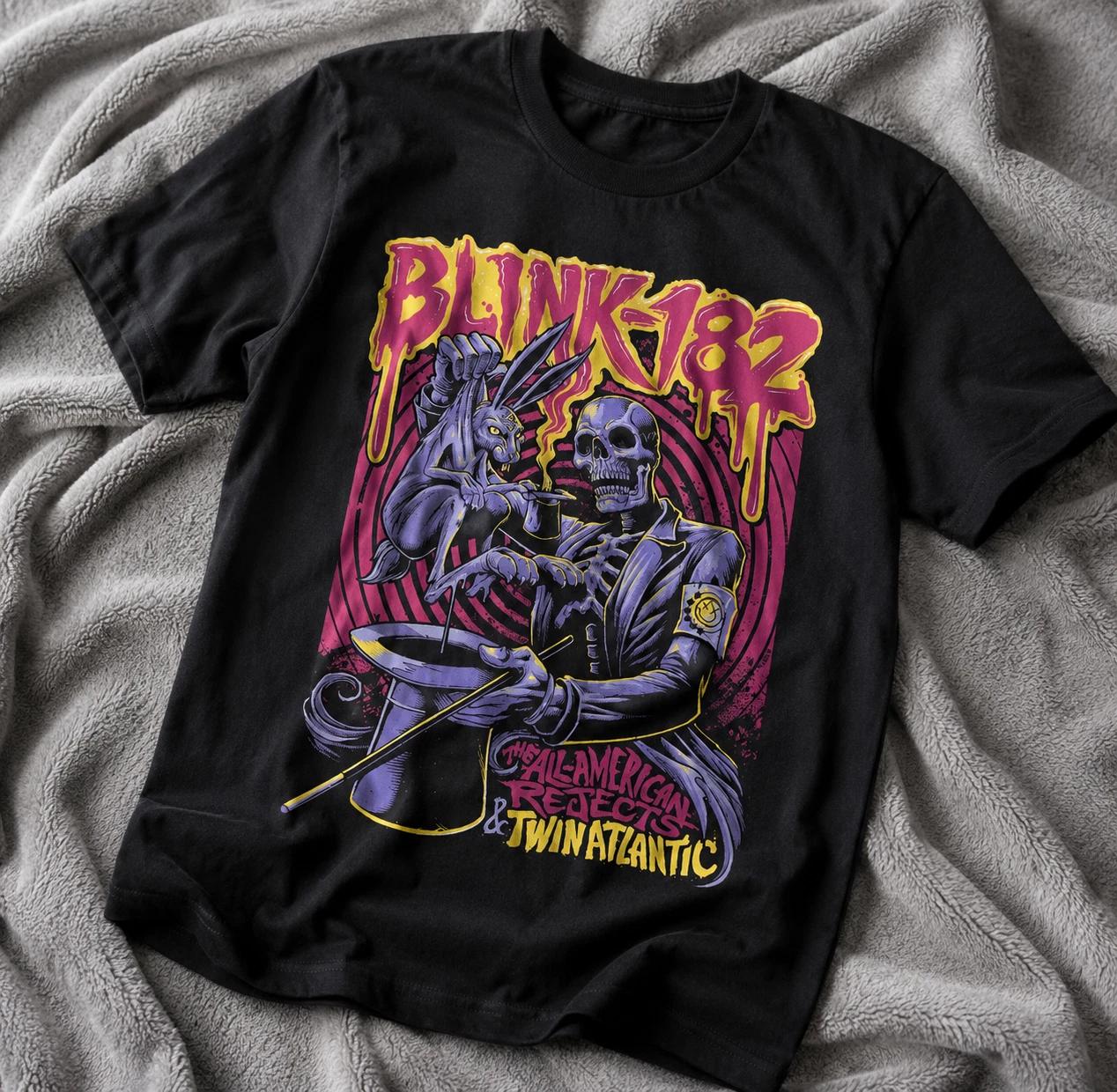 BLINK-182 Heavyweight T-Shirt 220GSM | Men’s Women’s Premium Regular 100% Cotton XL