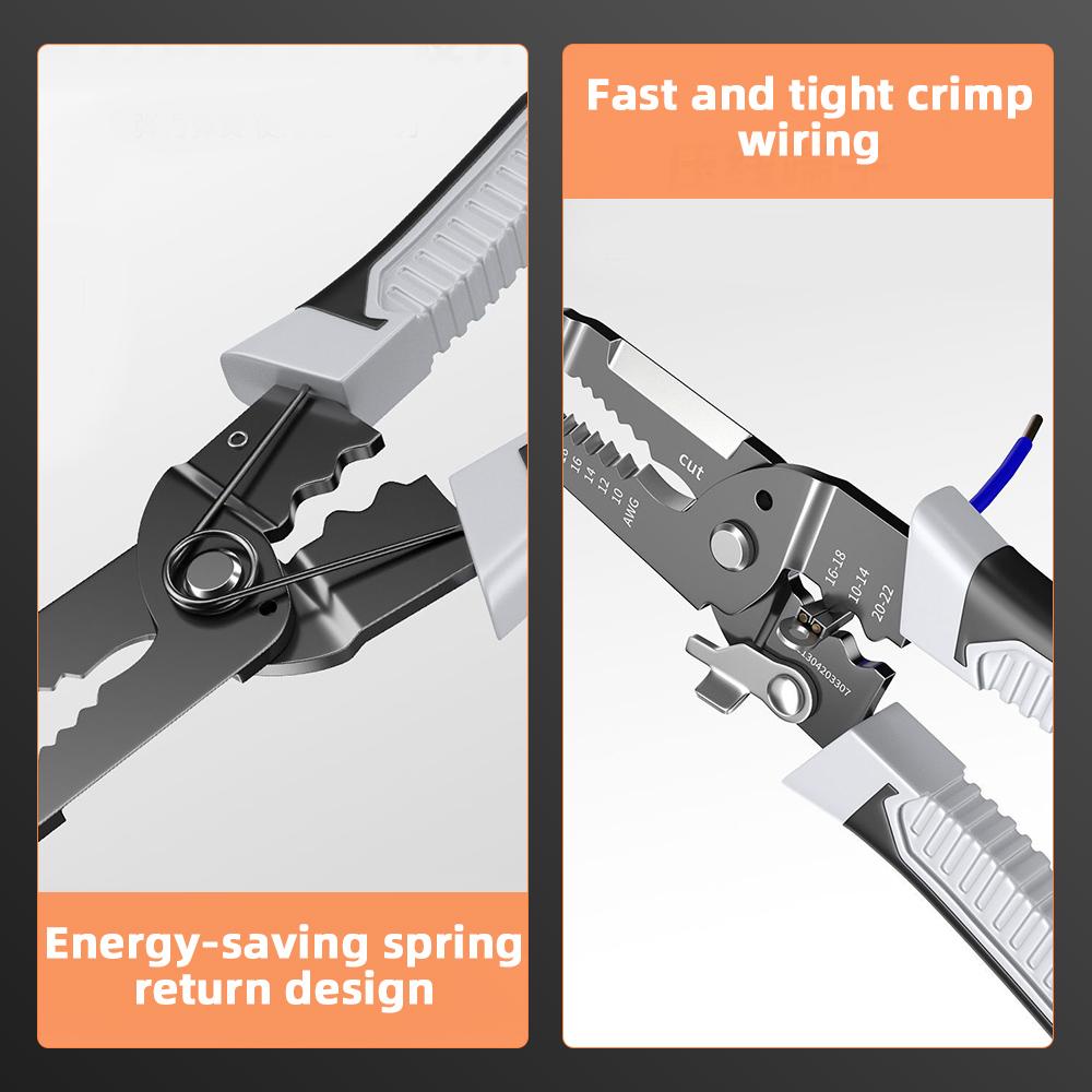 Wire Stripper Pliers Electrician Wire Cutters Electric Cable Peeling Multifunctional Wire Winding For Wire Stripping Hand Tools
