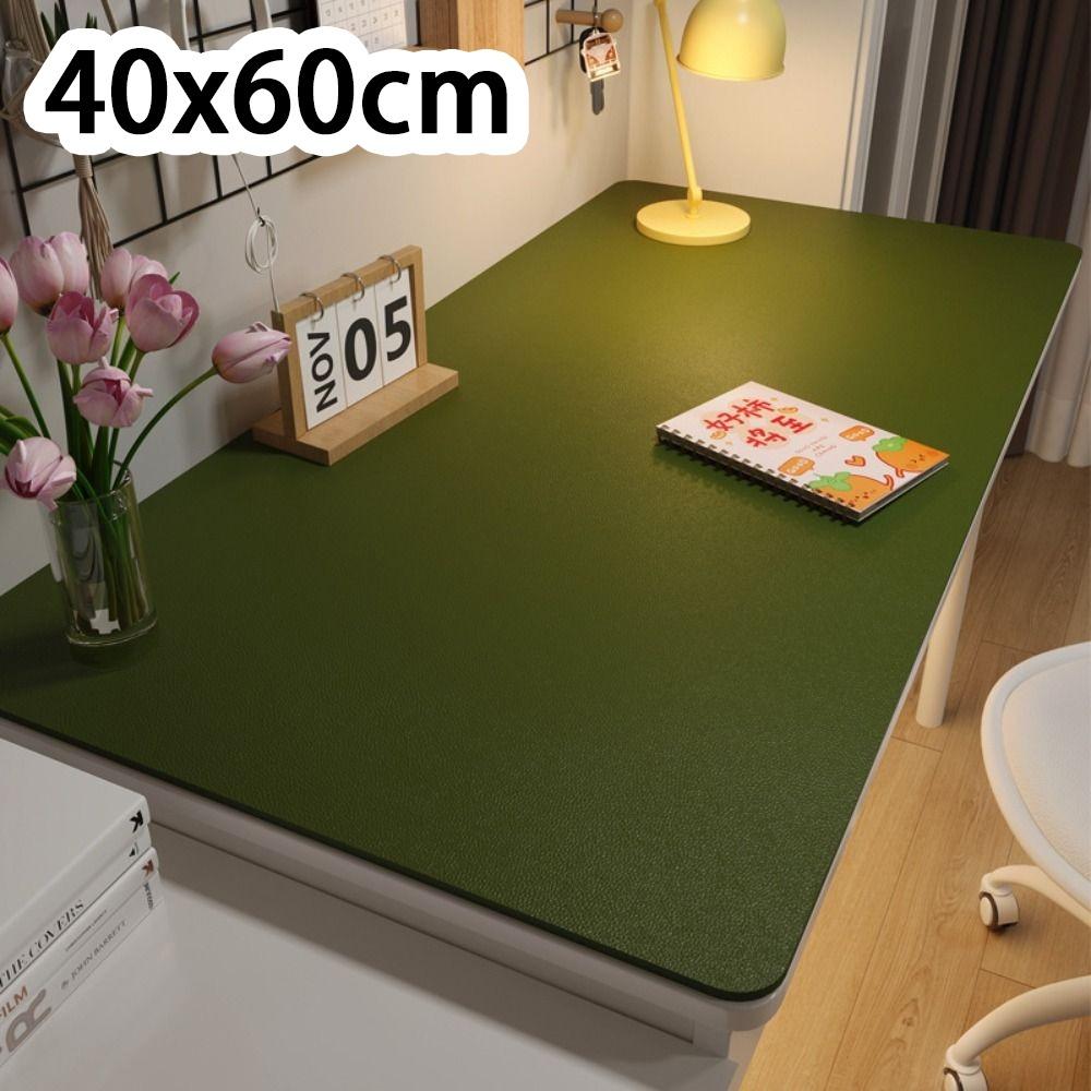 New Protection Eye Student Desk Mat Oil-proof Leather Coffee Table Mat Non-slip Solid Color Computer Desk Mat