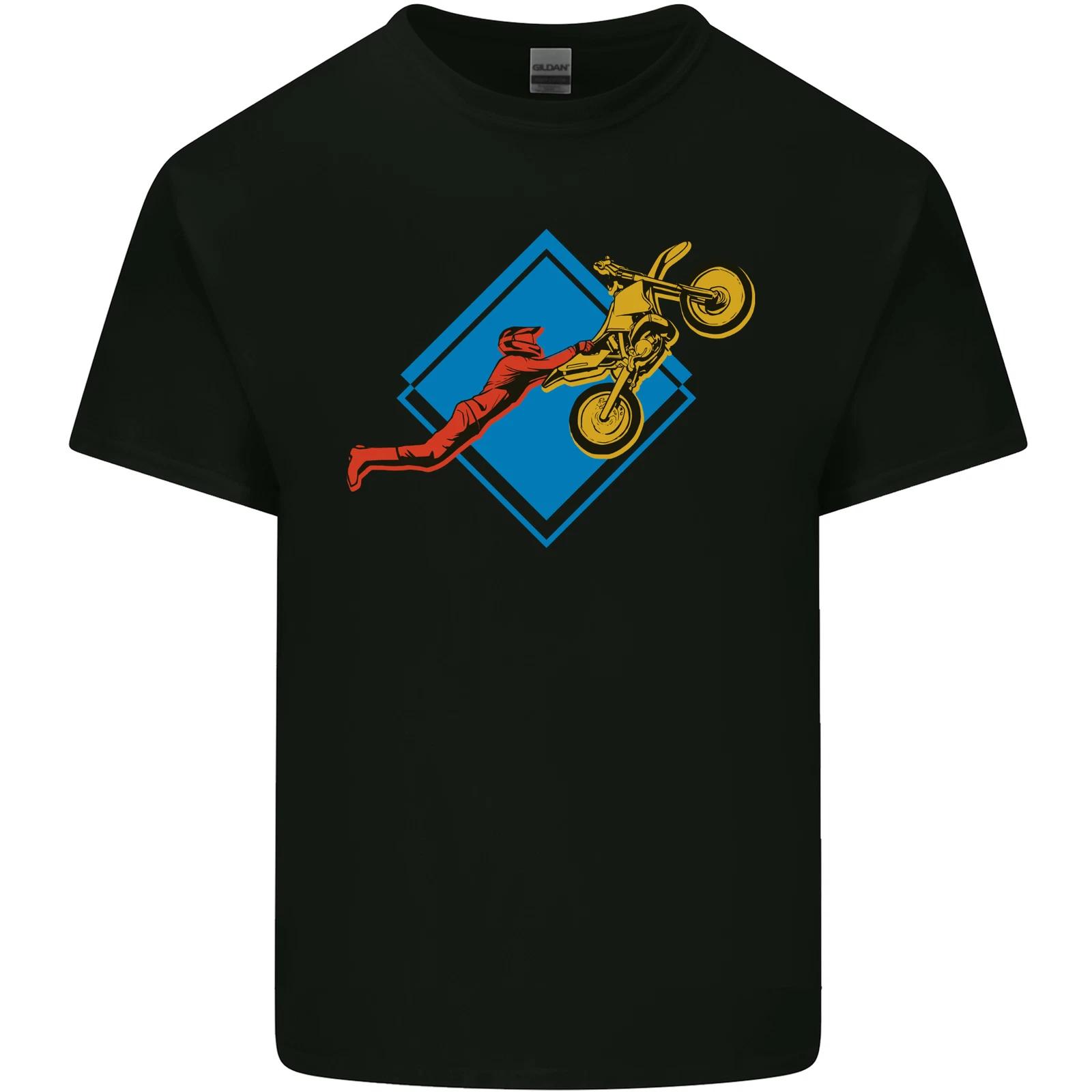 Motocross Stunt Dirt Bike MotoX Kids T-Shirt Childrens M