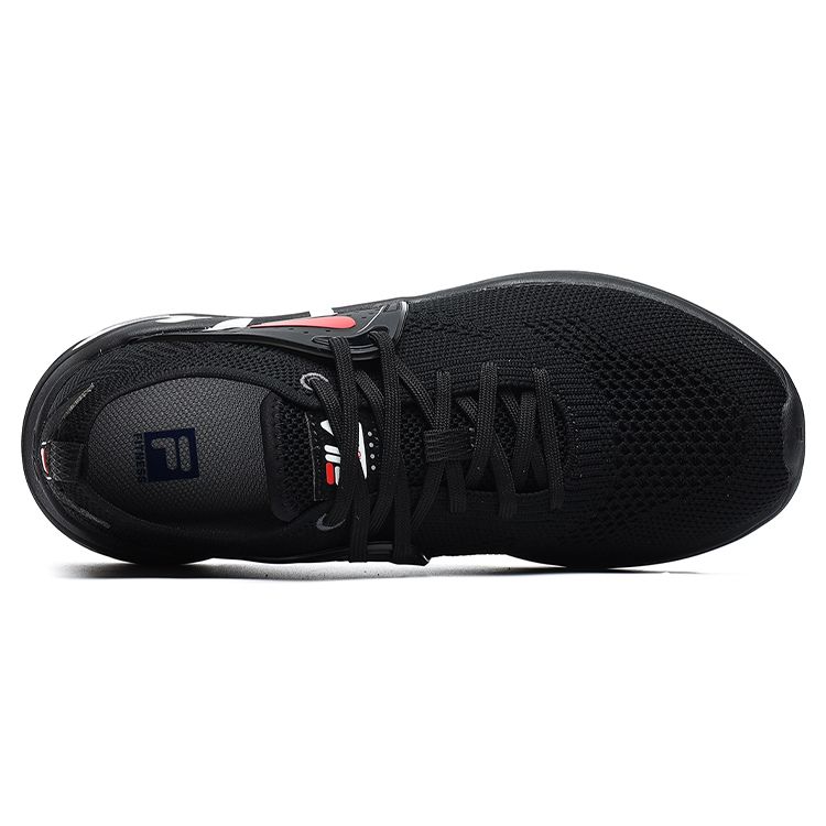 Fila Heritage-FHT Comfortable Fabric Low-Top Training Running Shoes Women Sneaker Black A12W132104FBK