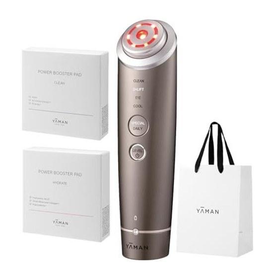 Yaman Facial Device Photo Plus Deep Lift Power Booster Pad Set 2 Up Pore Clean Hydrate YJFA1T Bronze