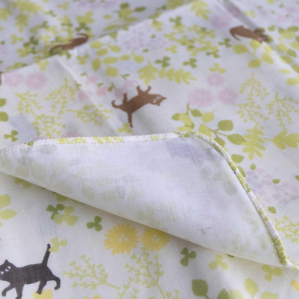 Cute Gauze Hand Towel Soft to the Made in Japan Cat 2 Set, Touch, 100% Cotton, (A. Design, Pieces)