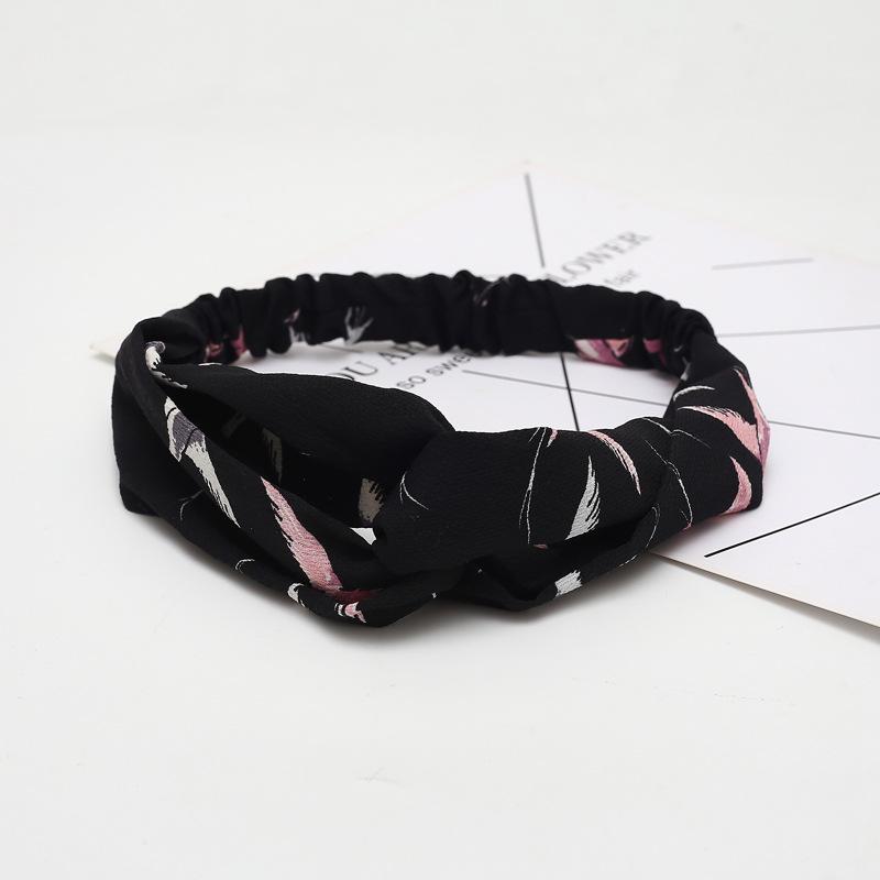 Fashion Bohemian Headband Print Hairbands For Women Girls Vintage Cross Knot Turban Bandanas Headwear Hair Accessories
