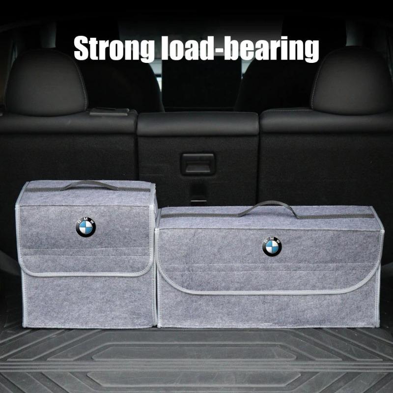 1Pcs Car Soft Felt Storage Bag Organizer Cars Foldable Trunk Car Goods for BMW E36 E46 E53 E90 E60 E61 E93 E87 X3 X5 F30 F20