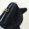 Pass Case, Plush Toy, Keychain with Reel, Fluffy Me Plush Pass Case, Storage Function, Chuck, IC Card Case, Card Case, Cat, Black Cat, Lightweight,