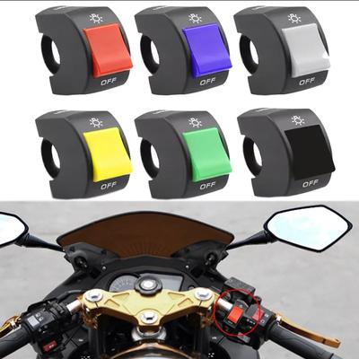 Commutateurs de phares LED Lointain Proche Deux Lignes Commutateur Bouton de Guidon de Moto Commutateur de Feux de Route Bouton de Commutateur de Moto