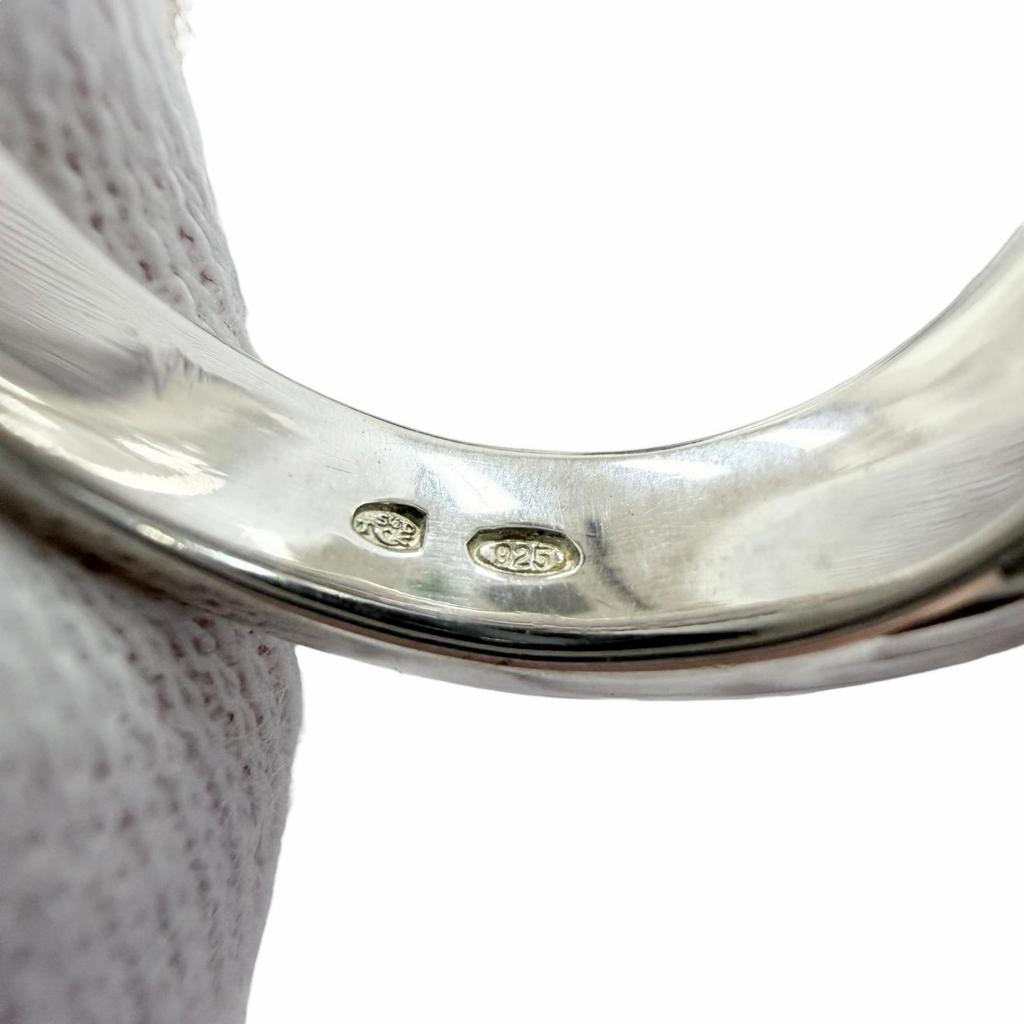 Great GUCCI Ring ring spiral ring Accessories Silver 925 Women Used