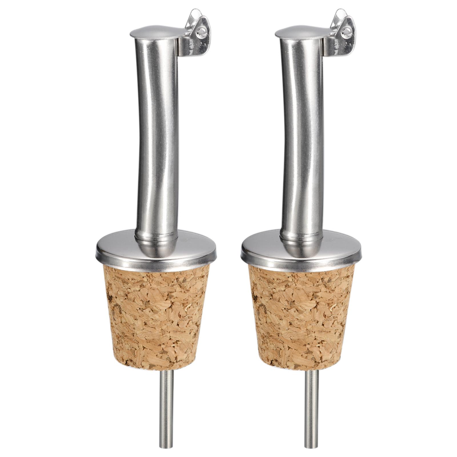 

Нержавеющая сталь Дозаторы для бутылок 2 шт Автоматический откидной носик для оливкового масла Дизайн пробки Пробки для винных бутылок для налива Жидкое оливковое масло Вино