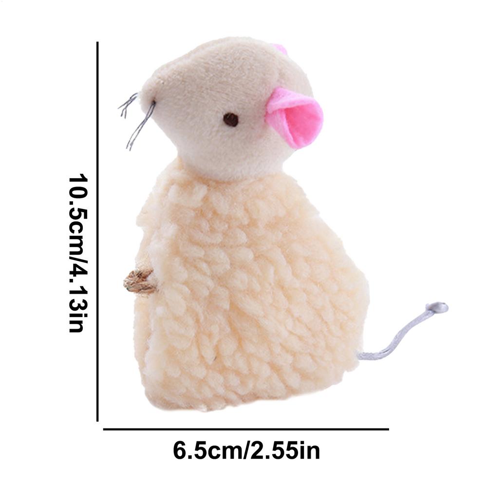 Toy Mice For Cats Cute Cat Toy Plush With Catnips Cat Interactive Toy Flexible Cat Teaser Toy Cat Enrichment Toys For Indoor