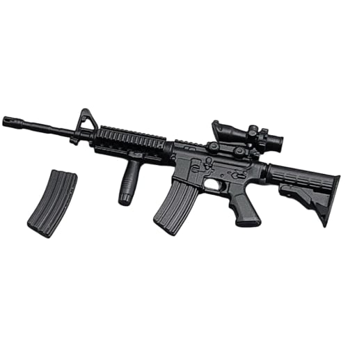 HiPlay ZYTOYS 1/12 Scale PVC Gun Set with MP5, M4, AK47, P90, and M1887 Models for Action Figure Display (ZY6001A)