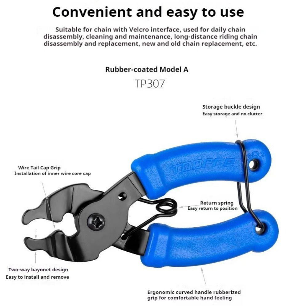 New Steel Bike Chain Quick Link Tool Durable Mini Mountain Bike Chain Clamp Pliers Bicycle Accessory Install Plier Repair Tools