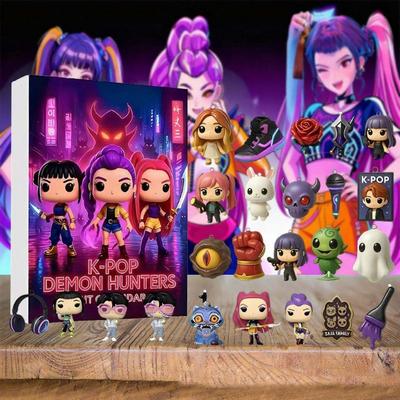 Christmas Blind Box Devil Kpop Demon Hunter KDH Premium Advent Calendar  Witch Hunting Team Acrylic Pendant Toy Gift